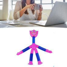 Pink langer Hals Pop Tube Fidget-Spielzeug, expandieren und dehnen, sensorischer Schlauch
