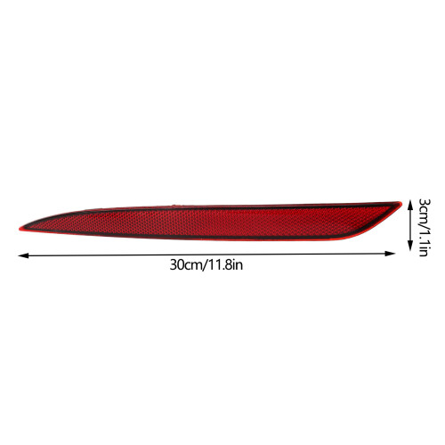 Left Side Tail Reflector for Tesla Model Y  Red Lens 1