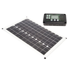 100W Solar Panel Kit 220W Inverter MPPT Dual USB Charger for Car Camping