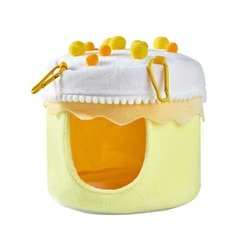 Pet Bird Cage Nest Plush Bed for Small Birds Cake-Mango Cake