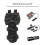 Custodia per batteria per casco MK2, borsa in nylon con gancio e loop 3