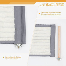 Tenda para pássaros com rede suspensa, cabana aconchegante e colorida que oferece um abrigo quente para seus animais de estimação. O design de