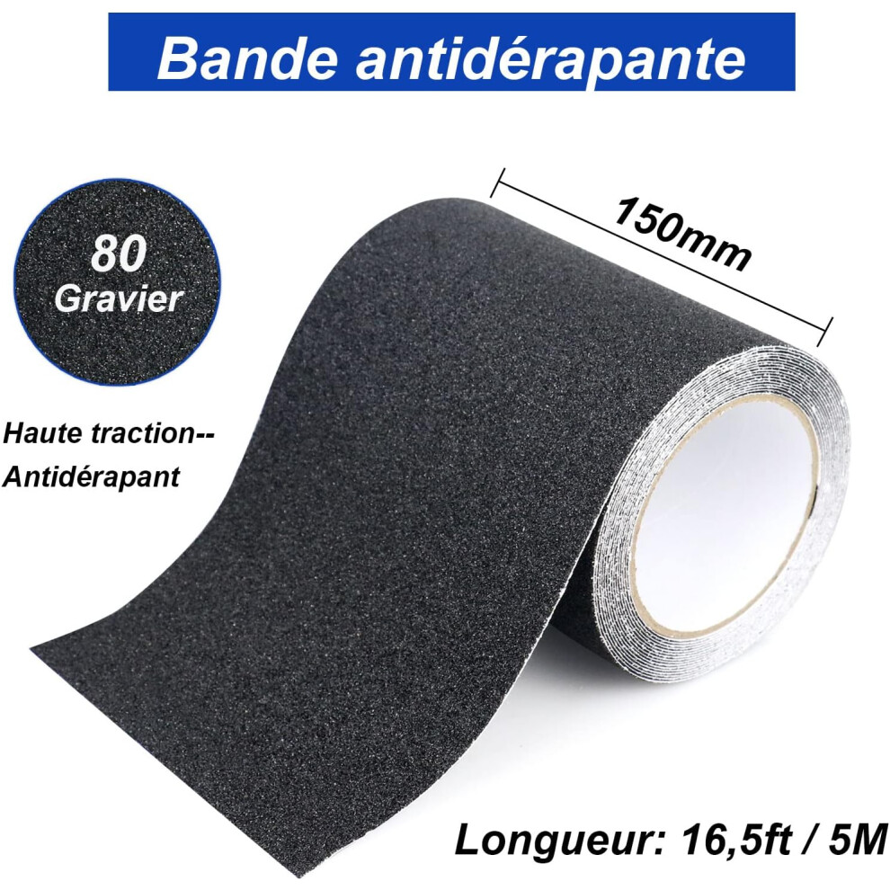 Anti-Slip Tape For Extreme Conditions, Outdoor Waterproof High Adhesive Traction Safety Tape For Stairs Tread Steps, Ramps Skateboards 9169997168030