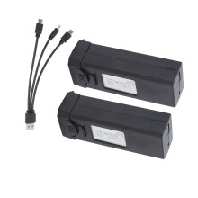 2 pièces de batteries Lithium 3,7V 1800mAh pour drone avec câble de chargement