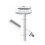 Practical Skidproof Handle Dogs Open Knot Comb Brush-White 1