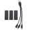 Pack de batteries lithium de 2600mAh pour mini drones pliants KY603 K7 2