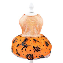 Shimmering Pet Dress for Cats Elegant Cats Slip-shiny orange L