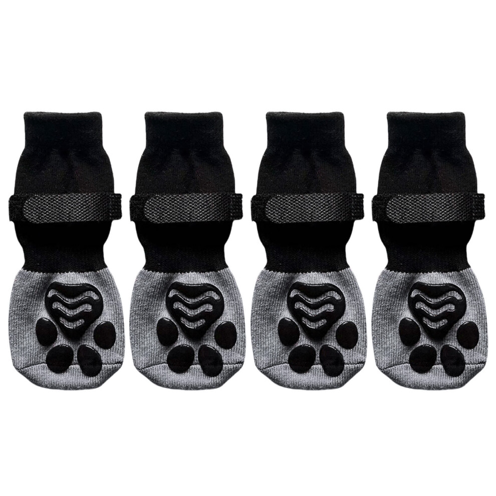 2 Pair Dog Socks Protective Paws Pattern Dogs Feet-footprint XL