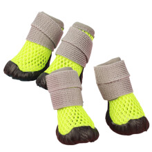 Hondenschoenen Potenbeschermers-fluorescerend groen nummer 3