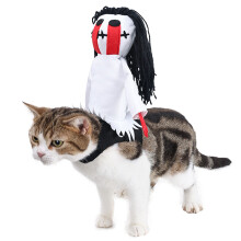 Pet Costume Funny Killers 3D Long Hair Party Cosplay Dress-M
