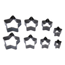 Kakeutstikker Pentagramform Hul Stanseform Stjernedesign Høykarbonstål Metallkakeutstikkere Robust Rustfritt Stål Multifunksjonell For Sukker