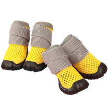Hond Outdoor Schoenen Poten Beschermers Warm-citroengeel nr. 4