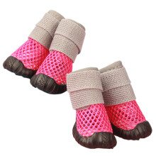 Hond Outdoor Schoenen Poten Beschermers Warm-roze Rood nummer 2