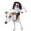 Hond Cosplay Killers 3D Lang haar Kostuumaccessoires Verkleden-M 6