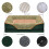 Lit pour chien et chiot, Base rectangulaire,-gris marron M 5