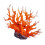 Artificial Colorful Water Plant for Decorating-orange white L 1