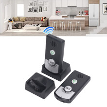 2 Way Wireless Voice Intercom Home Doorbell for Elderly & Disabled Black