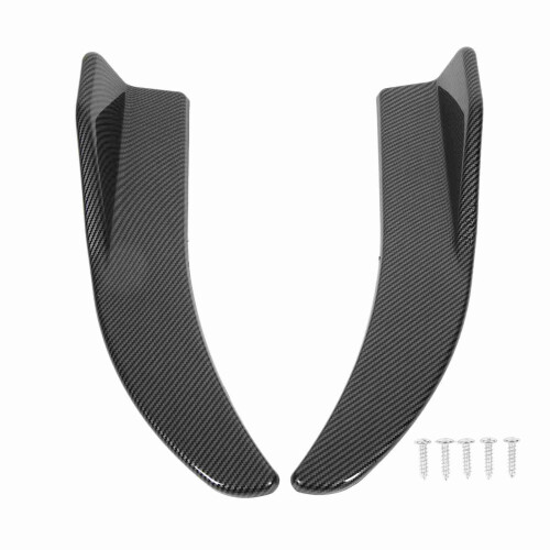 2Pcs Car Rear Trunk Spoiler 41.5cm Carbon Style Universal Auto Wing 2