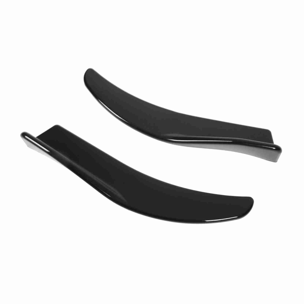 Universal 2Pcs Rear Trunk Spoiler 41.5Cm Glossy Reduce Wind Resistance Black 7621370086246