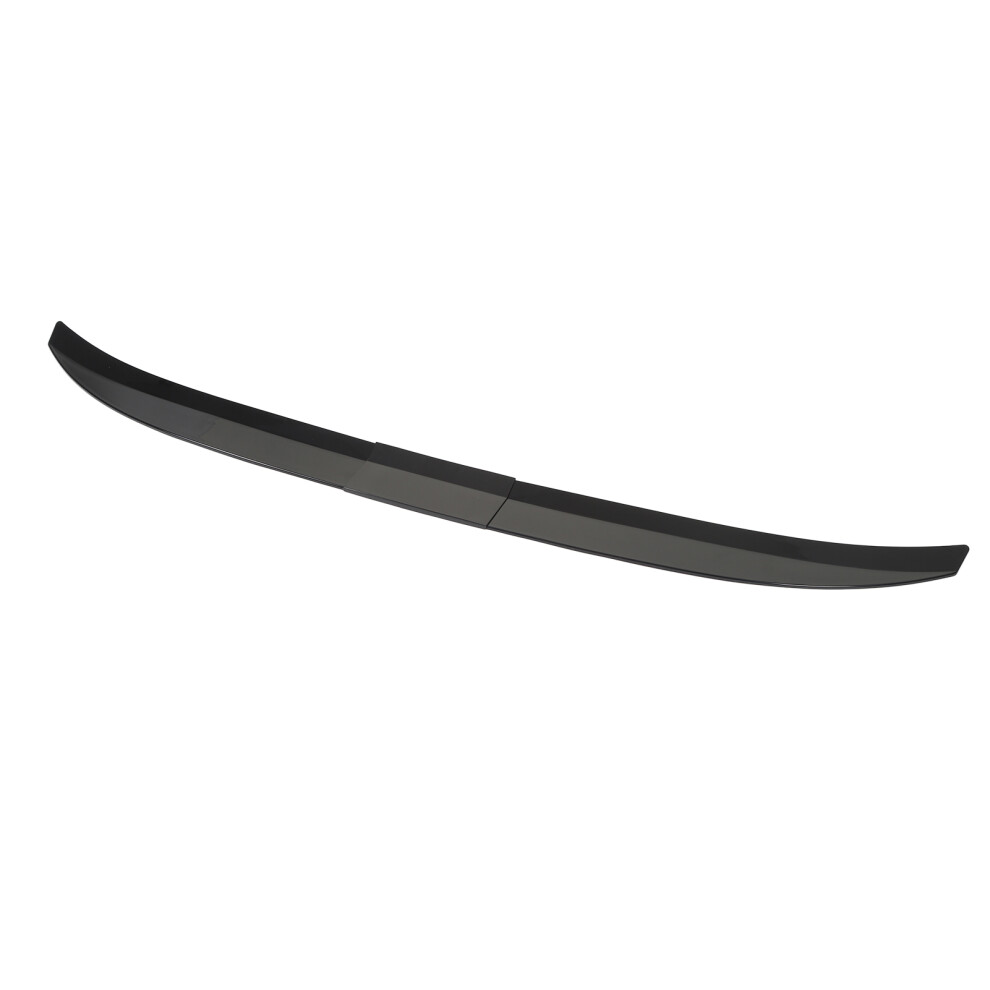 Universal 116-132Cm Gloss Rear Spoiler Wing Lip For Vehicles Black 9421370086226