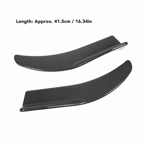 2Pcs Car Rear Trunk Spoiler 41.5cm Carbon Style Universal Auto Wing 1
