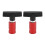 2pcs Car Hood Lift Support Clamp Retainer Kit Aluminum Plastic Red 8