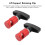 2pcs Car Hood Lift Support Clamp Retainer Kit Aluminum Plastic Red 2