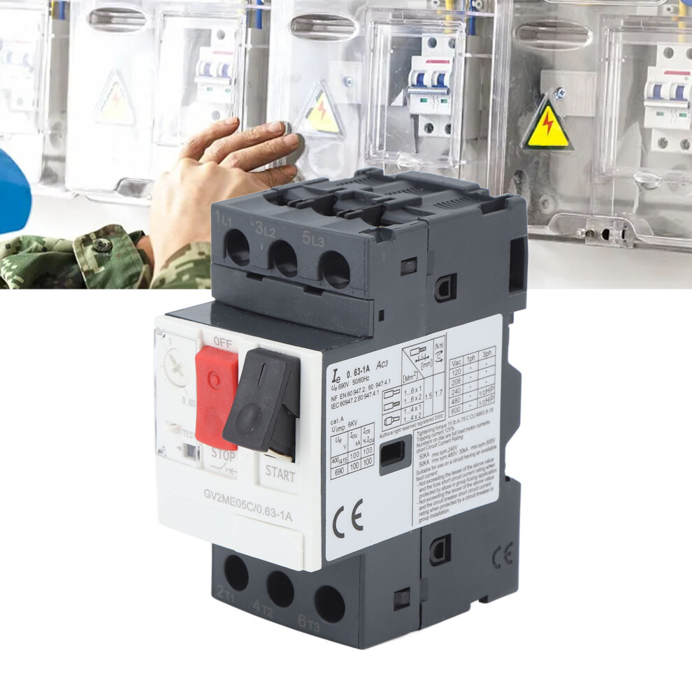 Motor Circuit Breaker Overload Short Circuit Protection Ac690v 0.63Â1A 5081370087391