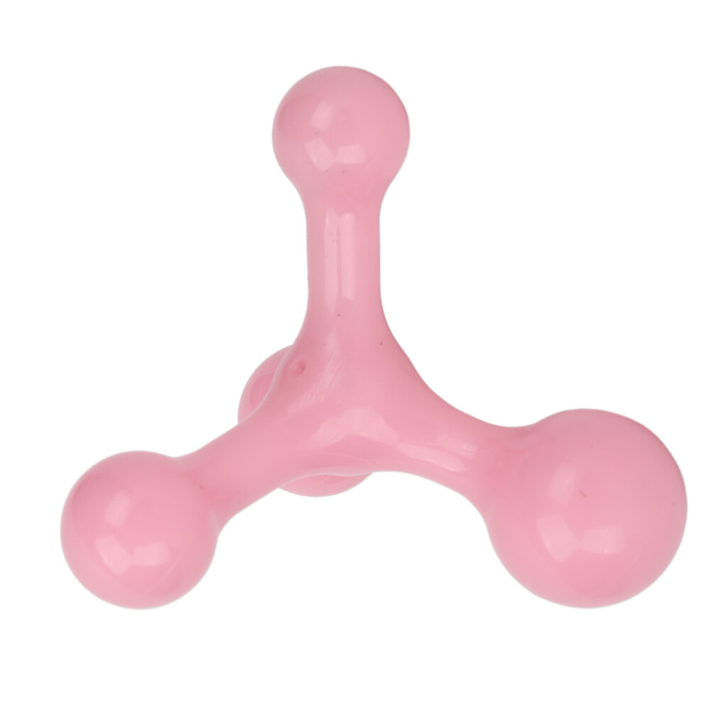Pink Ergonomic Triangle Handheld Massager Tool For Deep Tissue Relief