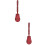 2St Kinder Castanets Donkerrood Percussion Instrument Speelgoed 9