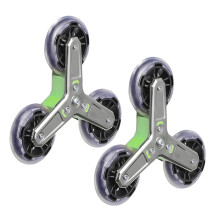Roues d'escalade en acier, 2 pièces, roulettes-Vert