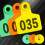 Cattle Ear Tags Plastics Ear Tags with Number 001-100-orange 2