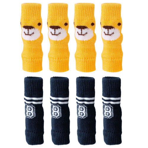 Dog Socks Knee Pads Pet Knee Protector Prevent-  yellow bear L 1