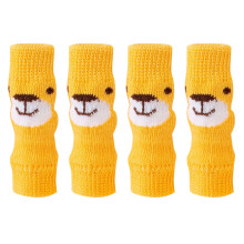 Chaussettes tricotées pour chien, 4 pièces,-ours jaune M
