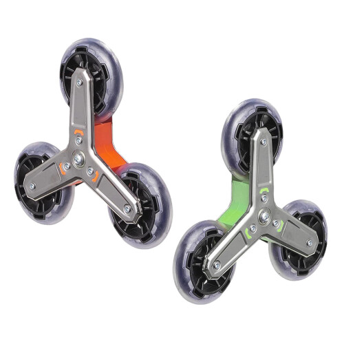 Roues d'escalade en acier, 2 pièces, roulettes-Vert 1