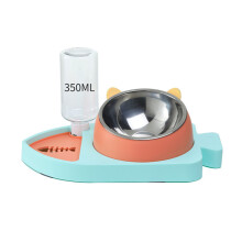 Pet Automatic Drinking Fountain Cat Feeding Bowl Dog Slow-Blue