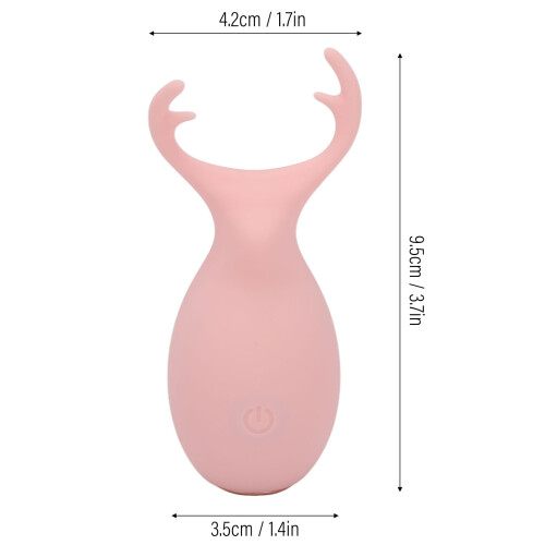 Stimulateur clitoridien en forme d'animal avec 10 modes de vibration, rose, 9,5 cm 1