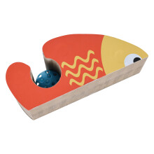 Cat Scratching Board Cat Corrugated Paper Cat Scratch Toy-fish