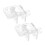 2pieces Aquarium Net Clamp Clear Mesh Netting Fish Tank 1