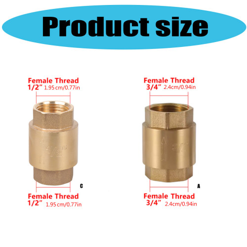 Female Thread Single Way Valves for Water-   DN20 Medium 1