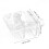 2pieces Aquarium Net Clamp Clear Mesh Netting Fish Tank 3