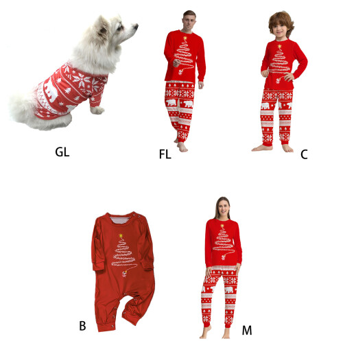 Passender Weihnachts-Pyjama, Loungewear,-Rotes Kind 5 2