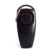 Dog Training Clicker Fluitje Combo Duurzaam Lichtgewicht-Zwart