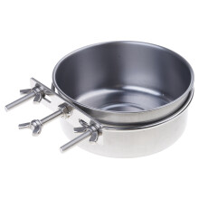 Käfig Katzen Wasser Futterspender Schüssel für Kleintiere-12x5cm