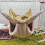 Small Pets Hammock Hanging Beds Hamster Cage Small-Dark Brown L 5