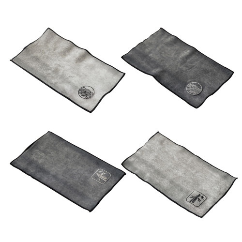 Tea Towel Super Absorbently Tea Mat Double-Xiangyun deep gray 1