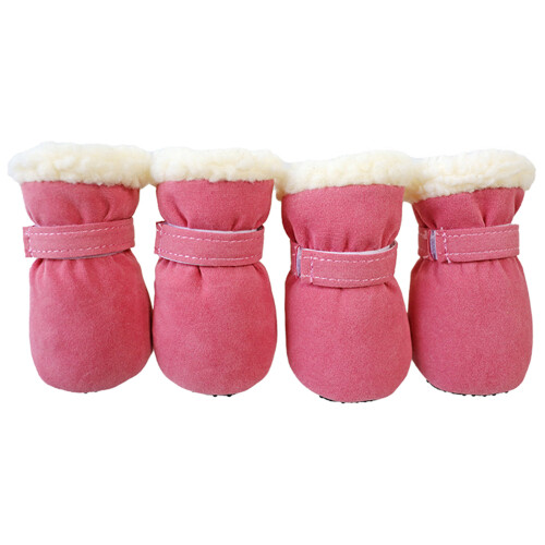 Hiver chaud chaussures pour animaux de compagnie 4-Rose L