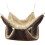 Creative Hammock Hanging Beds Plush Cage-Dark Brown L 1