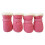 4 pièce/ensemble chaussures d'hiver douces pour chien,-Rose M 1