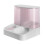 Pet Automatic Feeder + Waterer Cats Food Container Bowl-Pink 1